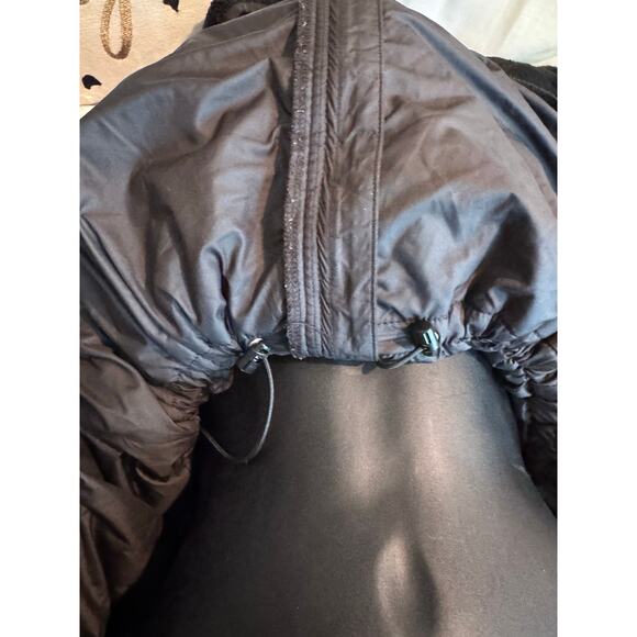 TNF north face black osito hooded jacket/coat parka long plus xxl - Picture 6 of 13